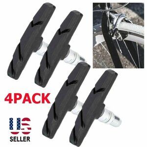 Bike Brake Pads Set, Mountain Bicycle V-Brake Shoes, 70mm for Front & Back,4 PCS